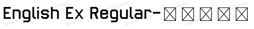 English Ex Regular字体转换